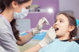 Patient getting dental checkup