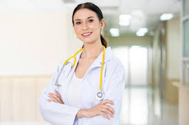 Doctor smiling with stethoscope